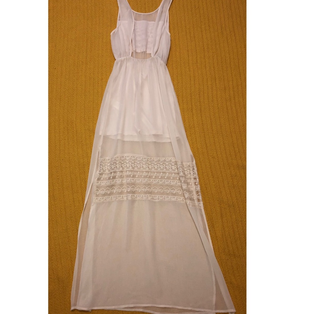 BOHO mini dress with long maxi lace overlay - Picture 6 of 6